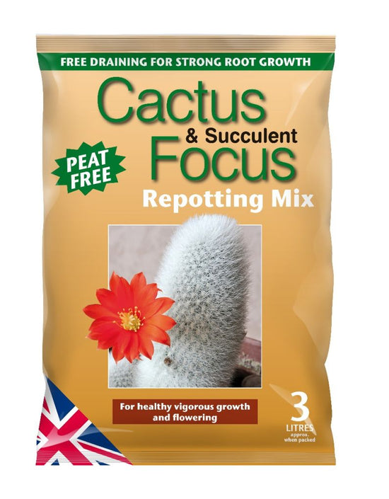 Cactus & Succulent Focus Repotting Mix Peat Free 3L