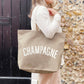 Champagne - Stone Canvas Tote Bag
