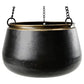 Sahara Sunset Large Hanging Pot | Black | 19.5cm