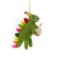Handmade Felt Happy Birthday Dino Hanging Party Decoration