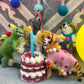 Handmade Felt Happy Birthday Dino Hanging Party Decoration