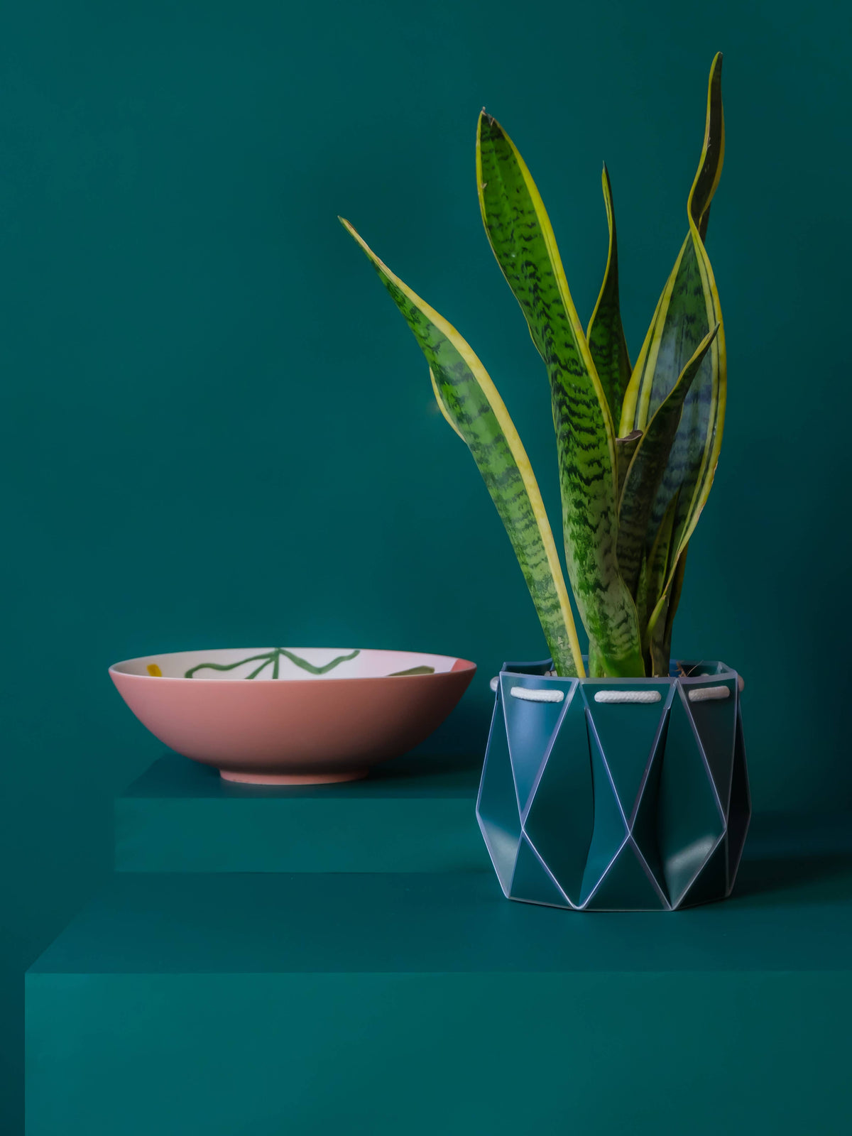POTR | Dark Teal Self-Watering Plant Pot | 15cm