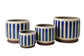 Blue Stripe Pot | 16cm
