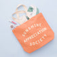 Sunshine Appreciation Society - Peach Canvas Tote Bag