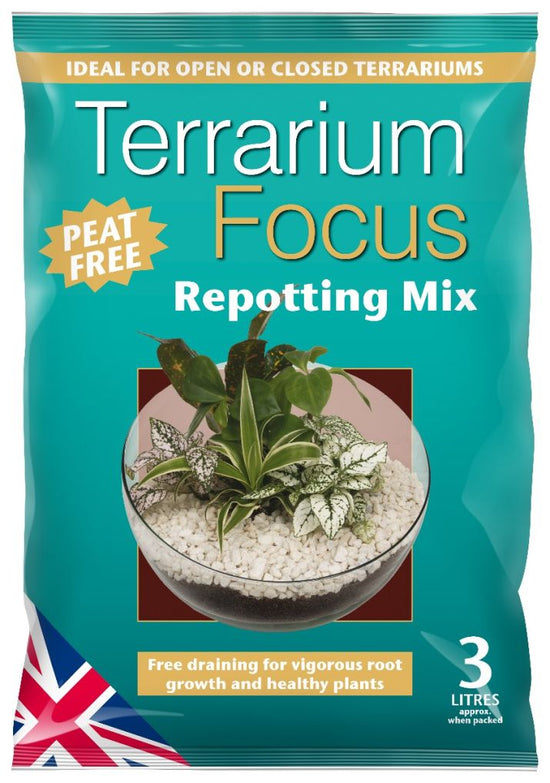 Terrarium Focus Repotting Mix Peat Free | 3L